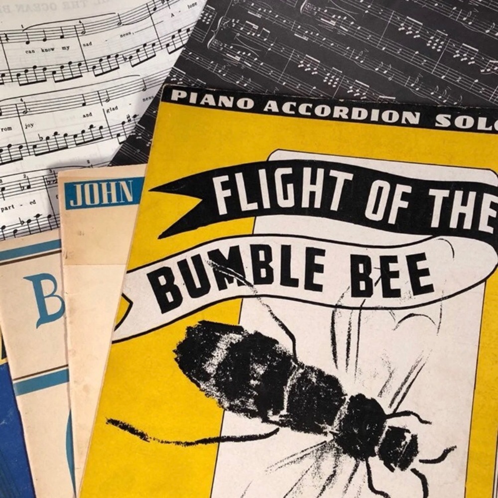 18 Vintage Piano Music Sheet/Books